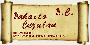 Mahailo Ćuzulan vizit kartica